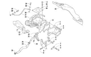 ARCTIC CAT Z1 TURBO NEW BRACKET,TURBO CHARGER 3007 797  