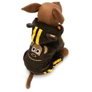  Cute Brown Monkey Suit for Dogs & Pet Clothing   Size 2 