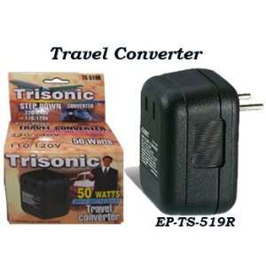   Trisonic 50 Watt International Travel Voltage Converter Electronics