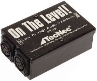 TecNec On The Level OTL 2S Low XLR Balanced to RCA High Impedance 