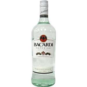  Bacardi Silver Rum 1 L Grocery & Gourmet Food