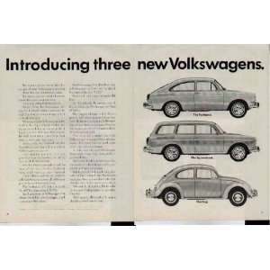 Introducing three new Volkswagens. The Fastback. The Squareback. The 