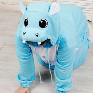 SWEET HOLIC Kigurumi Animal Pajamas Costumes blue Hippo  
