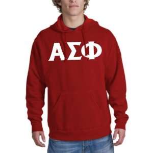  Alpha Sigma Phi letter hoodie