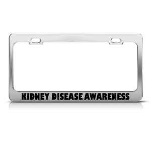 Kidney Disease Awareness license plate frame Tag Holder