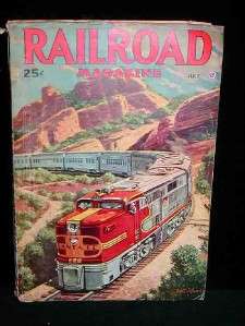 Vintage Pulp RAILROAD MAGAZINE   JULY 1947 Full Issue  