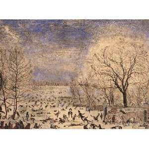   canvas   James Ensor   24 x 18 inches   Les Patineurs