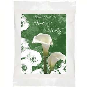  Personalized Calla Lily Theme White Coffee Pillow Packs 