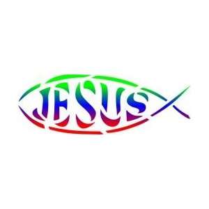  Tattoo Stencil   Jesus and Fish   #26 Health & Personal 