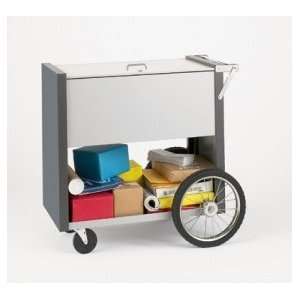  Medium Solid Metal Cart with 16 Rear Wheels with Locking 