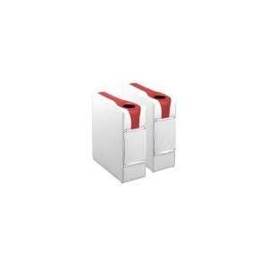  Wise Square Arm Rest   White/Red/Charcoal   22 1/2H X 9 