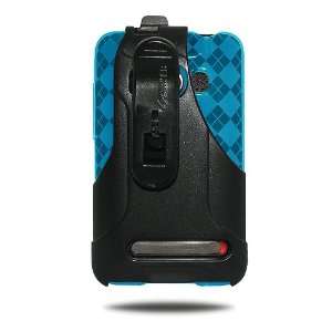 Amzer Luxe Argyle Case with Swivel Holster Combo for HTC EVO 4G   Blue
