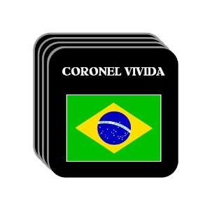  Brazil   CORONEL VIVIDA Set of 4 Mini Mousepad Coasters 