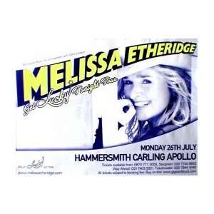  MELISSA ETHERIDGE Hammersmith Apollo 26th July 2004 Music 