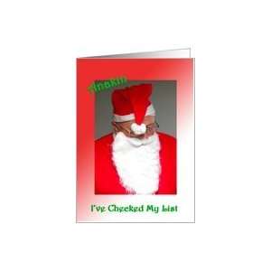  Anakin Santas Checking His List Card Health & Personal 