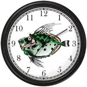 Buck Dory Fish Animal Wall Clock by WatchBuddy Timepieces (Black Frame 