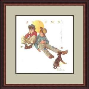 Me and My Pal/Disastrous Daring by Norman Rockwell   Framed Artwork