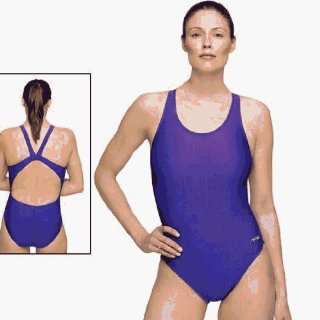   Aquatics Swim Wear Hp Back Solid Swimsuit   Womens