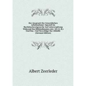   VorschlÃ¤ge Zur AbhÃ¼lfe (German Edition) Albert Zeerleder Books
