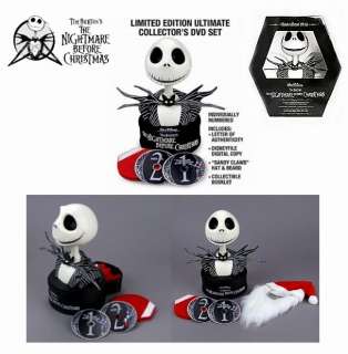 NIGHTMARE BEFORE CHRISTMAS COLLECTORS DVD SET & BUST  