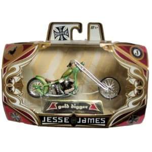  Jesse James West Coast Choppers Gold Digger Green Toys 