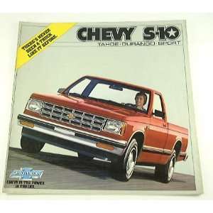  1982 82 Chevrolet Chevy S 10 PICKUP Truck BROCHURE 