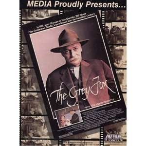   Ad 1983 The Grey Fox VHS Promo Farnsworth United Artists Books