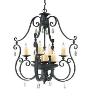 Kings Table Chandelier by Murray Feiss  R237377 Size Large Finish 