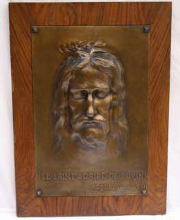 FRENCH ART NOUVEAU BRONZE PLAQUE BY A.COUNTIN 1903  