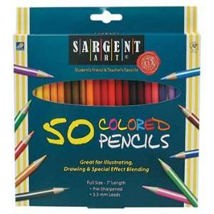  Colored Pencils 50 Color Set