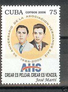 CUBA 2006 SAIZ BROTHERS ASSOCIATION AHS SC 4630 MNH  
