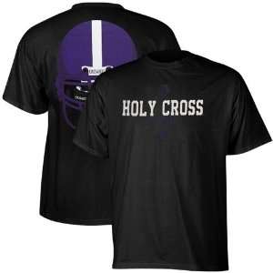  adidas Holy Cross Crusaders College Eyes T Shirt   Black 