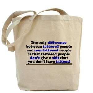  Tattooed People Difference V2 Funny Tote Bag by  