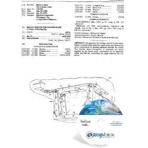  NEW Patent CD for BREAST HOLDER FOR MAMMOGRAPH Everything 