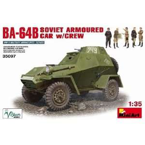  MiniArt 1/35 BA 64B Soviet Armoured Car w/Crew Kit Toys 