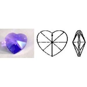   Blue Violet Heart With Lazer Logo Etched 20mm # 8781 20 Box of 360pc