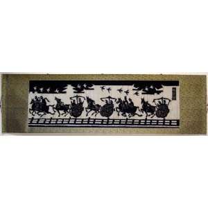  Chinese Hand Batik Tapestry Scroll Horse 
