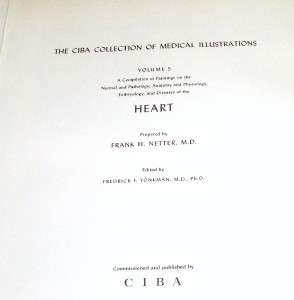   CIBA COLLECTION OF MEDICAL ILLUSTRATIONS VOL. 5 HEART FRANK H. NETTER