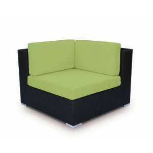  Tangier Corner Lounge Chair in Espresso Fabric Macaw 