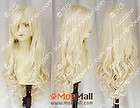 Vocaloid3 Korea SeeU Pale Blonde 80cm Curly Cosplay Party Wig