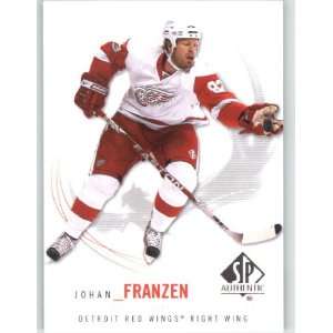  2009 10 SP Authentic #50 Johan Franzen   Red Wings (Hockey 