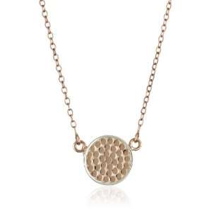 Anna Beck Designs Bali 18k Rose Gold Plated Disk Necklace