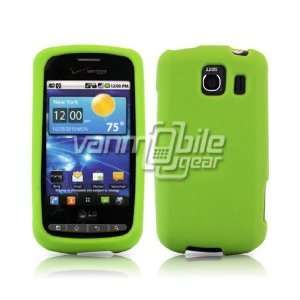  NEON GREEN SOFT SILICONE CASE + LCD SCREEN PROTECTOR for 