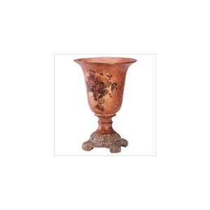  Antiqued Rose Design Vase 