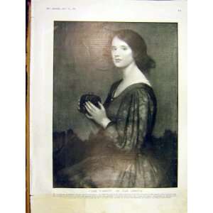  Portrait Painting The Casket Lady Tom Mostyn 1913