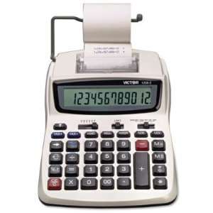  Victor 1208 2 Two Color Compact Printing Calculator 