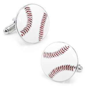  3D Baseball Cufflinks CLI PD BAS 3D Jewelry