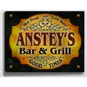  Ansteys Bar & Grill 14 x 11 Collectible Stretched 