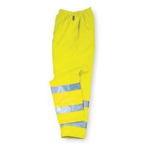  ERGODYNE 8915 Hi Vis Breathable Rain Pants,Ylw/Grn,2XL 