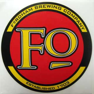 FORDHAM BREWING COMPANY Beer STICKER, Annapolis, MARYLAND Neat  